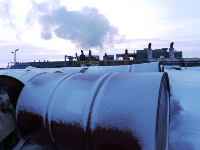 The Qulliq Energy Corp.'s power plant in January 2015. QEC has just issued a request for proposals to look into the feasibility of geothermal power in the territory. (Brian Pehora / Nunatsiaq News)